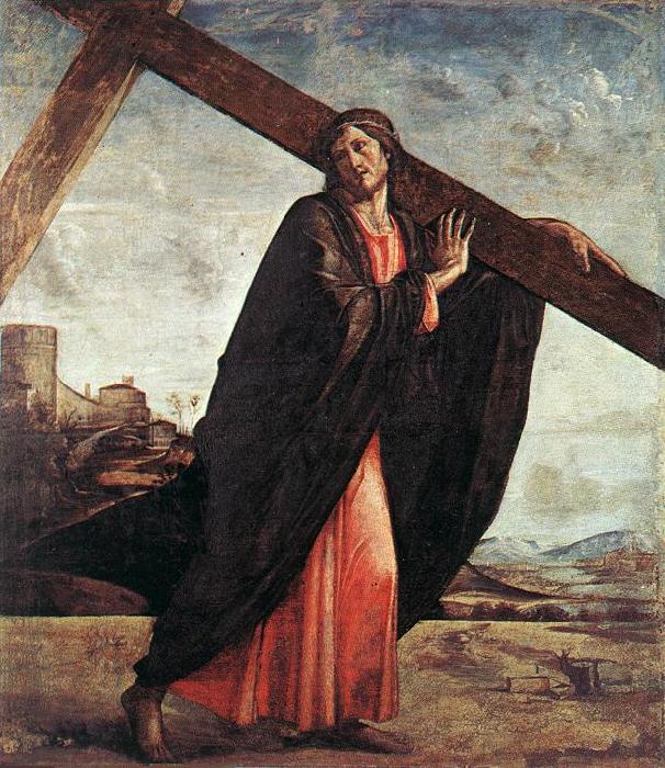 VIVARINI, family of painters Christ Carrying the Cross er oil painting picture
